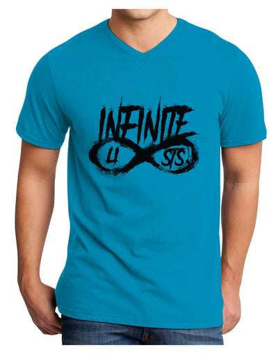 Infinite Lists Adult V-Neck T-shirt by TooLoud-TooLoud-Turquoise-Small-Davson Sales