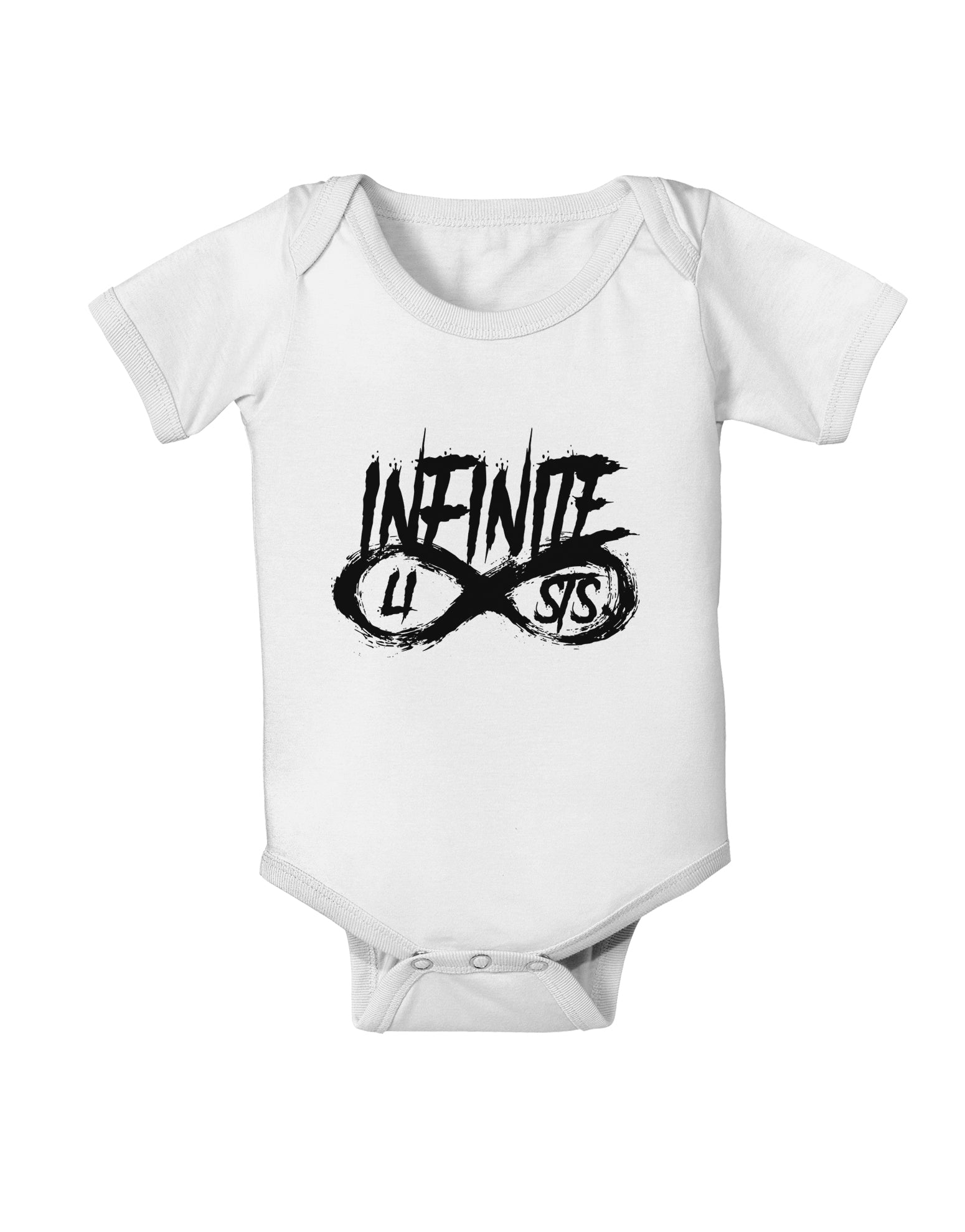 Infinite Lists Baby Romper Bodysuit by TooLoud-TooLoud-White-06-Months-Davson Sales