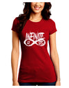 Infinite Lists Juniors Petite Crew Dark T-Shirt by TooLoud-T-Shirts Juniors Tops-TooLoud-Red-Juniors Fitted Small-Davson Sales
