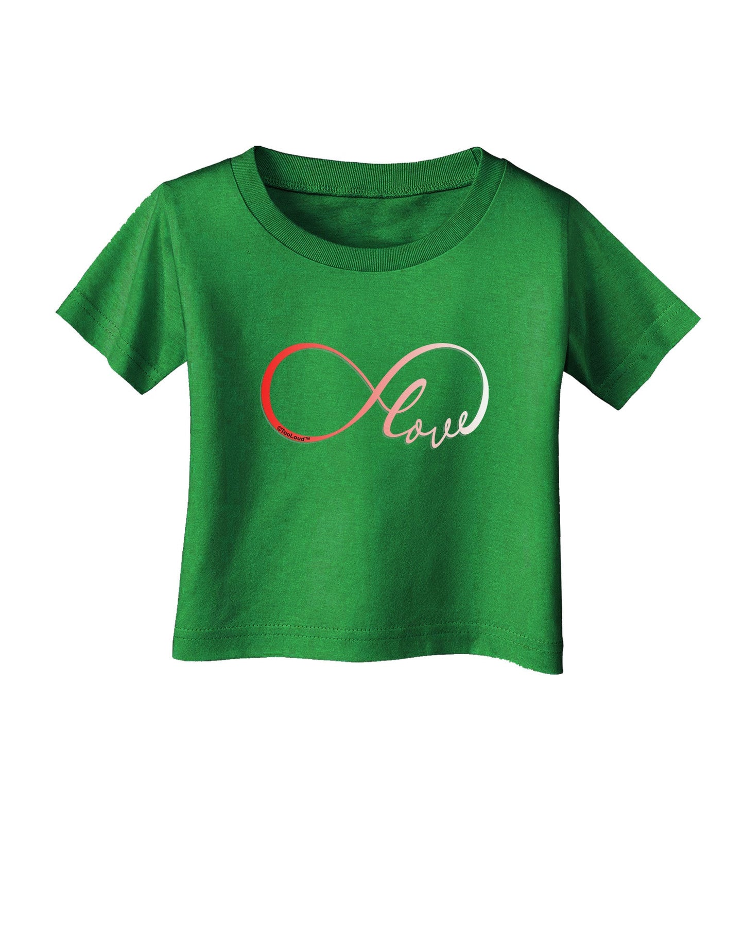 Infinite Love Infant T-Shirt Dark-Infant T-Shirt-TooLoud-Clover-Green-06-Months-Davson Sales