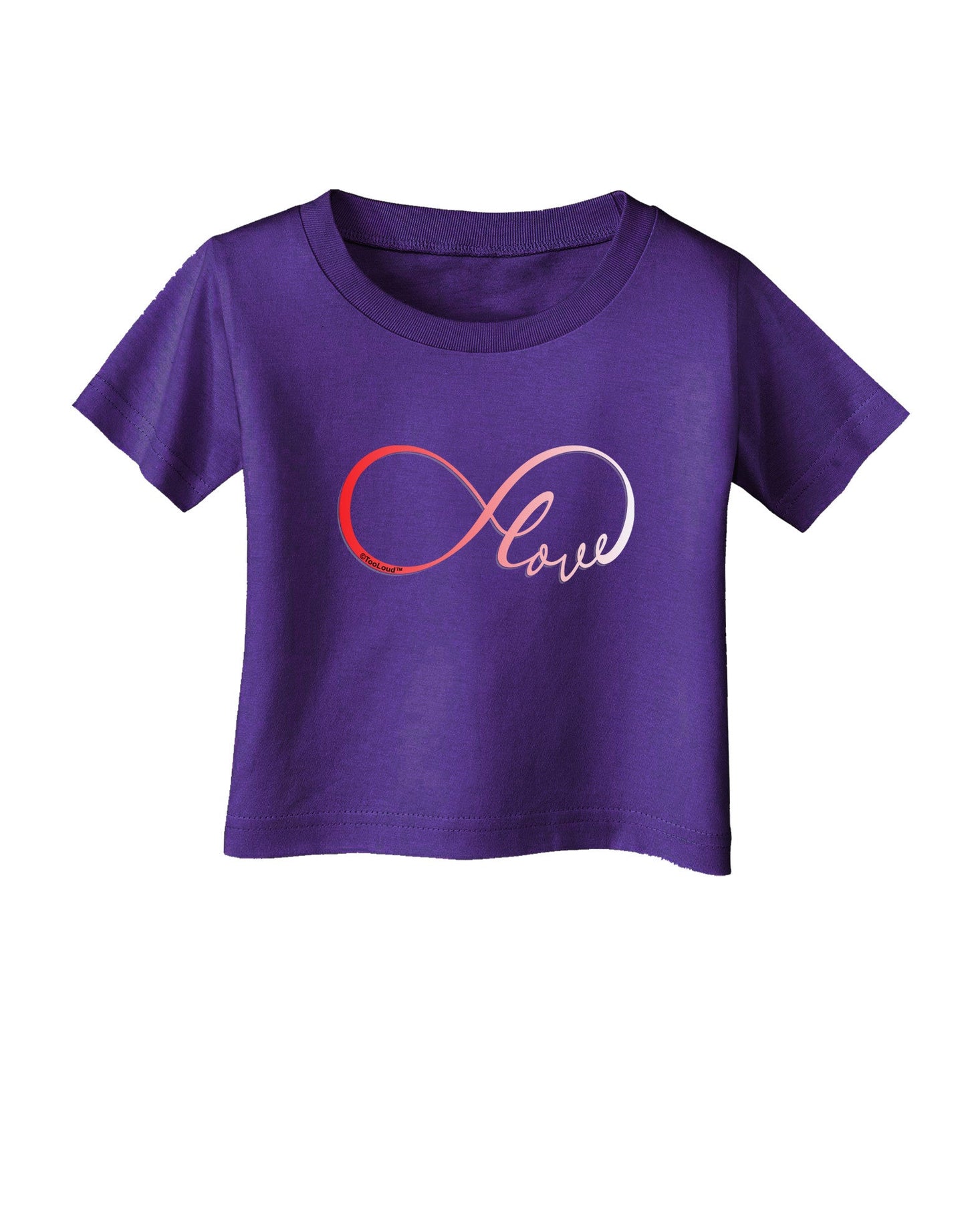 Infinite Love Infant T-Shirt Dark-Infant T-Shirt-TooLoud-Purple-06-Months-Davson Sales
