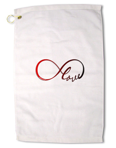 Infinite Love Premium Cotton Golf Towel - 16 x 25 inch-Golf Towel-TooLoud-16x25"-Davson Sales