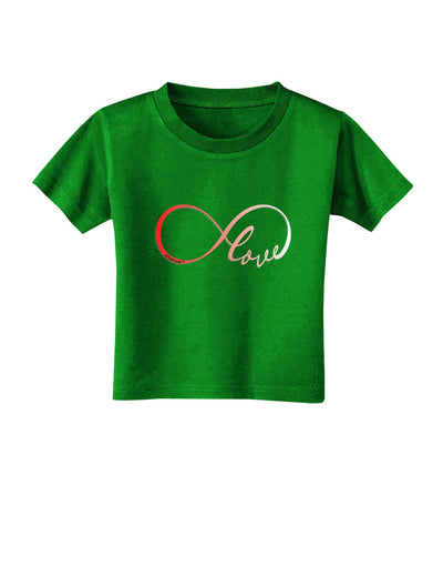 Infinite Love Toddler T-Shirt Dark-Toddler T-Shirt-TooLoud-Clover-Green-2T-Davson Sales