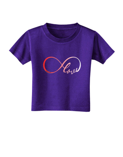 Infinite Love Toddler T-Shirt Dark-Toddler T-Shirt-TooLoud-Purple-2T-Davson Sales