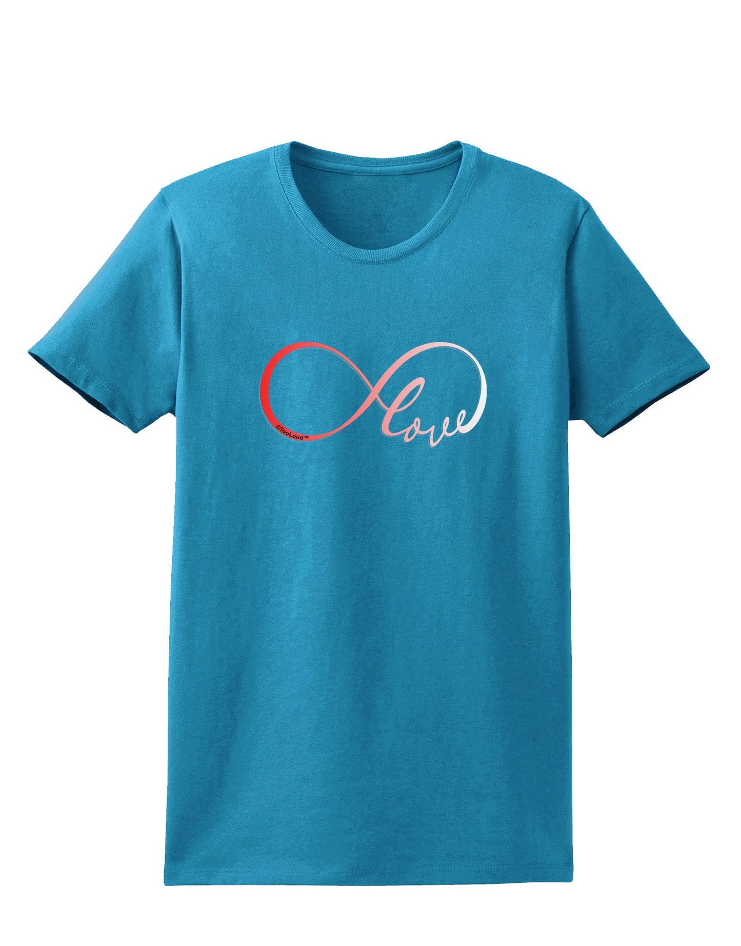 Infinite Love Womens Dark T-Shirt-TooLoud-Turquoise-X-Small-Davson Sales