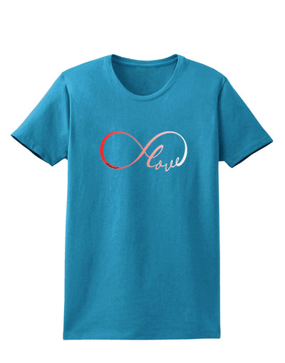 Infinite Love Womens Dark T-Shirt-TooLoud-Turquoise-X-Small-Davson Sales