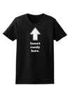 Insert Candy Here - Funny Womens Dark T-Shirt-Womens T-Shirt-TooLoud-Black-X-Small-Davson Sales