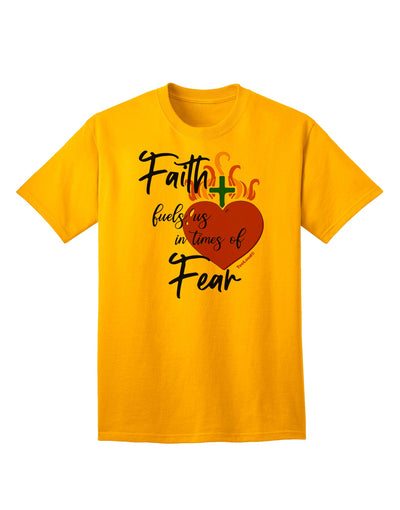 Inspirational Adult T-Shirt: Harnessing the Power of Faith in Challenging Times-Mens T-shirts-TooLoud-Gold-Small-Davson Sales