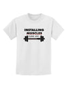 Installing Muscles Childrens T-Shirt-Childrens T-Shirt-TooLoud-White-X-Small-Davson Sales