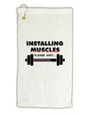 Installing Muscles Micro Terry Gromet Golf Towel 16 x 25 inch-Golf Towel-TooLoud-White-Davson Sales