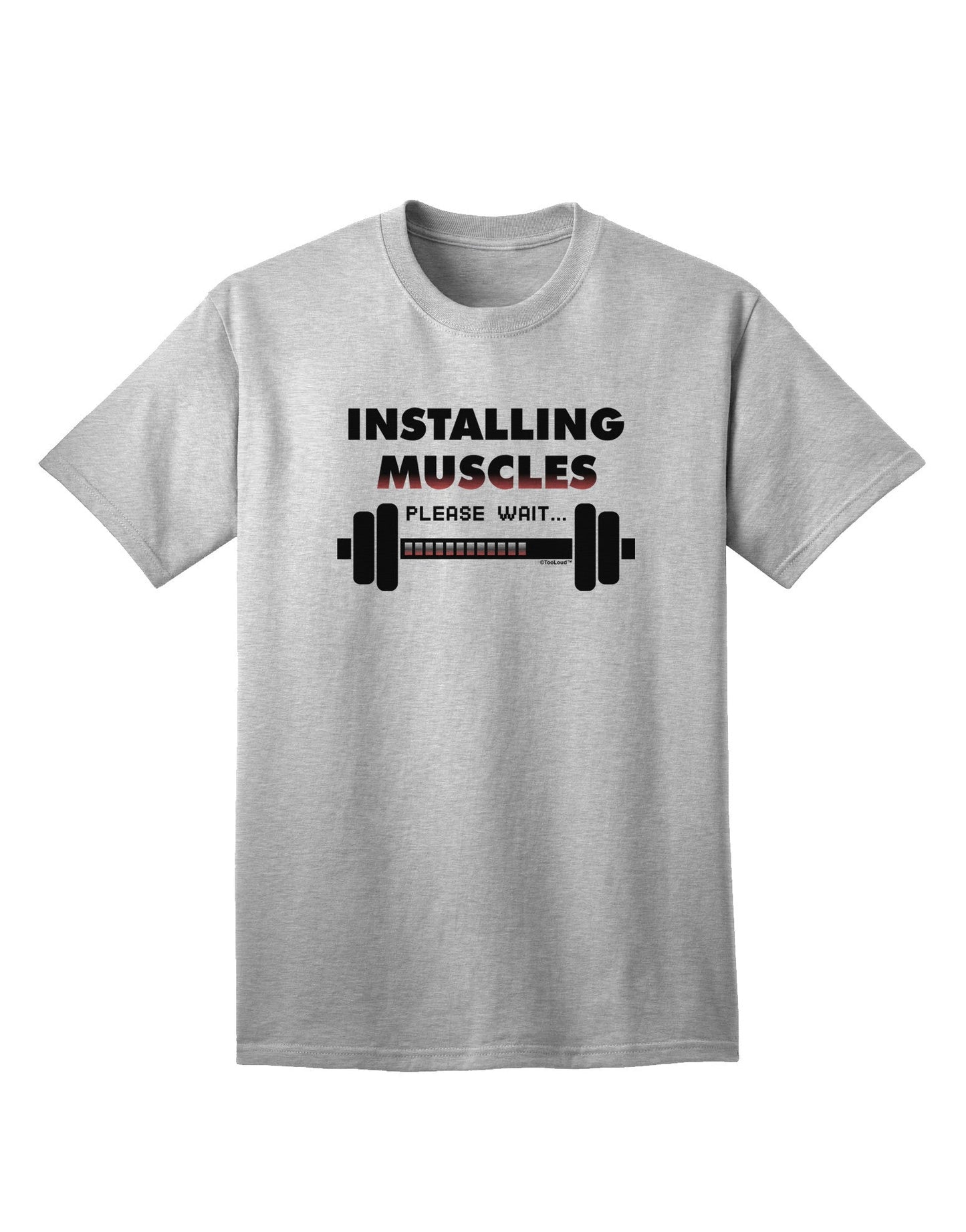 Installing Muscles: Premium Adult Fitness T-Shirt-Mens T-shirts-TooLoud-AshGray-Small-Davson Sales
