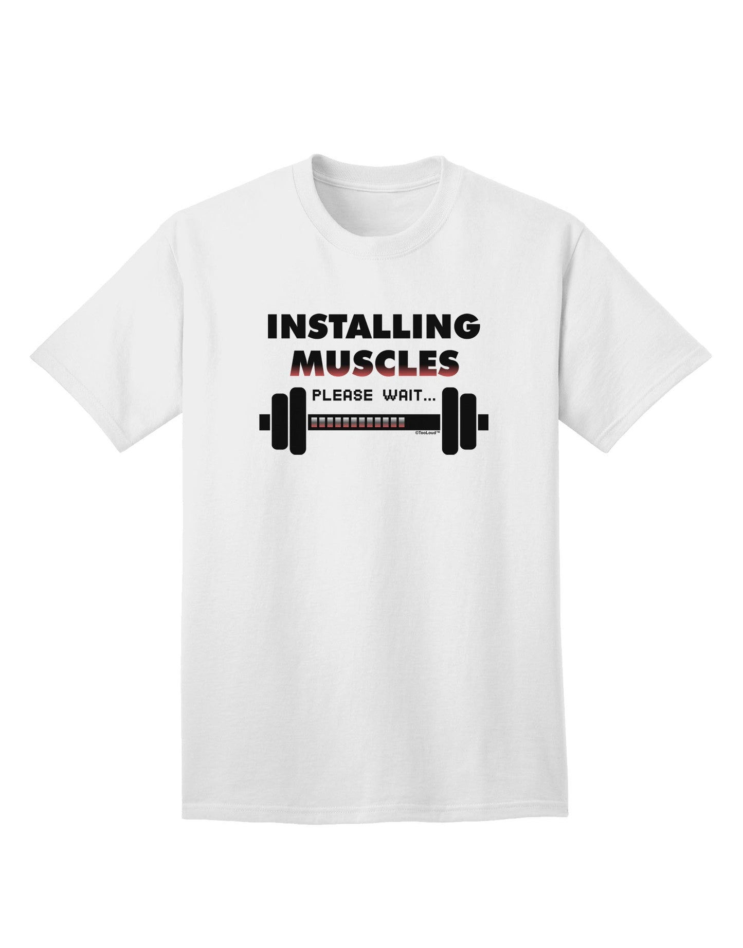 Installing Muscles: Premium Adult Fitness T-Shirt-Mens T-shirts-TooLoud-White-Small-Davson Sales