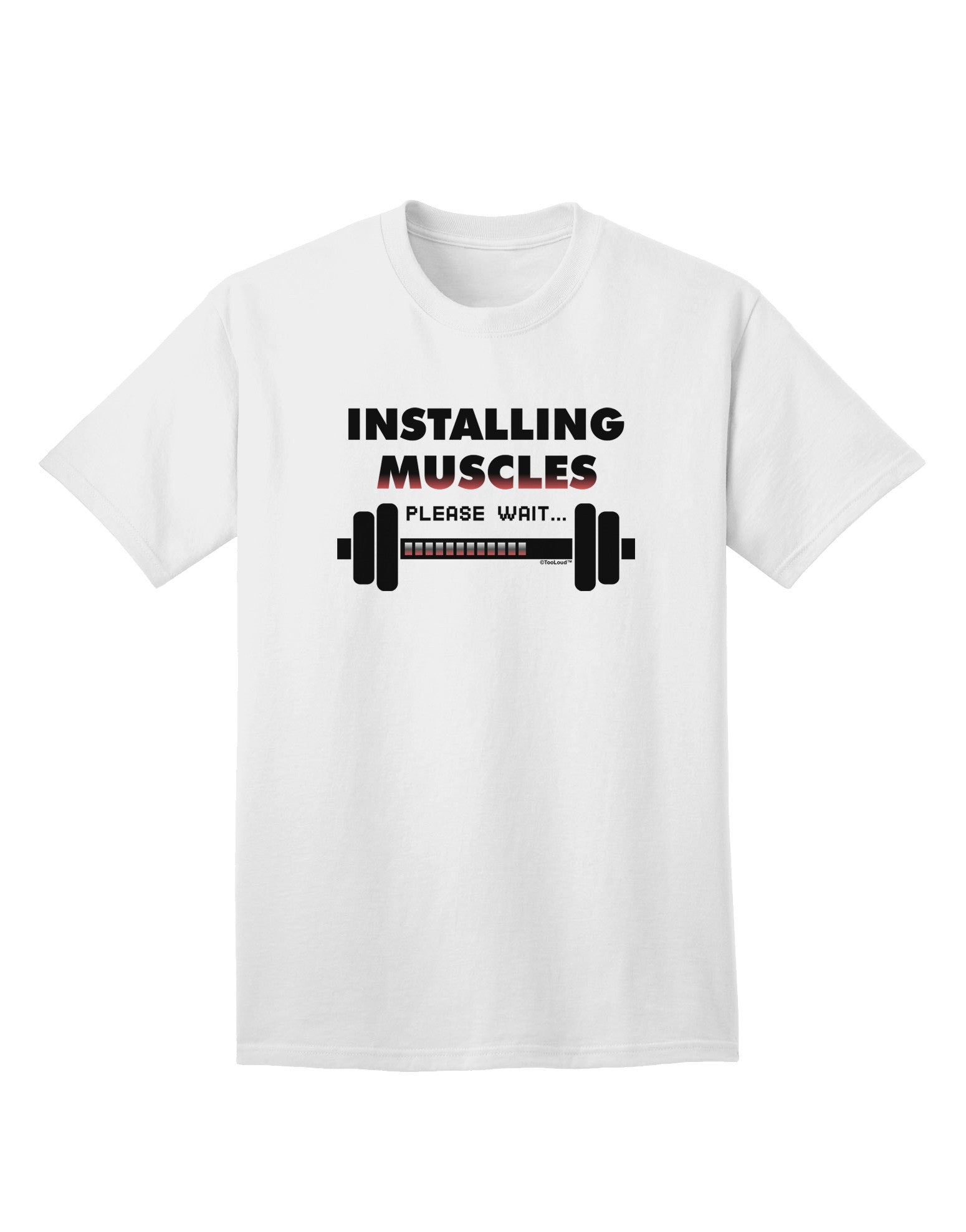 Installing Muscles: Premium Adult Fitness T-Shirt-Mens T-shirts-TooLoud-White-Small-Davson Sales