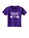 Installing Muscles Toddler T-Shirt Dark-Toddler T-Shirt-TooLoud-Purple-2T-Davson Sales