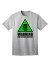 Introducing the Exquisite Adult T-Shirt Collection: Warning May Contain Alcohol by TooLoud-Mens T-shirts-TooLoud-AshGray-Small-Davson Sales