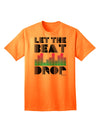 Introducing the Exquisite Let the Beat Drop Design Adult T-Shirt by TooLoud-Mens T-shirts-TooLoud-Neon-Orange-Small-Davson Sales