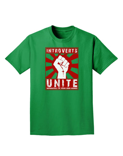 Introverts Unite Funny Adult Dark T-Shirt by TooLoud-Mens T-Shirt-TooLoud-Kelly-Green-Small-Davson Sales