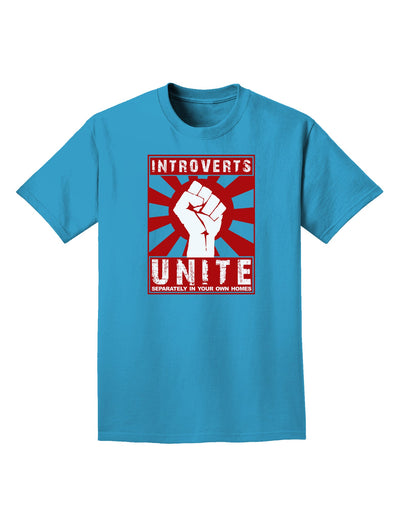 Introverts Unite Funny Adult Dark T-Shirt by TooLoud-Mens T-Shirt-TooLoud-Turquoise-Small-Davson Sales