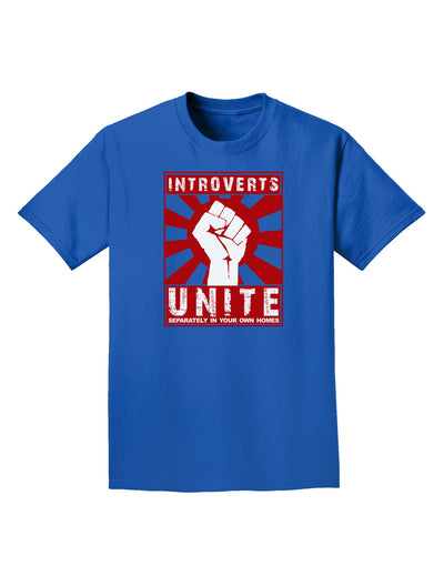 Introverts Unite Funny Adult Dark T-Shirt by TooLoud-Mens T-Shirt-TooLoud-Royal-Blue-Small-Davson Sales