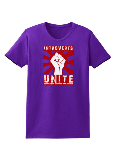 Introverts Unite Funny Womens Dark T-Shirt by TooLoud-TooLoud-Purple-X-Small-Davson Sales