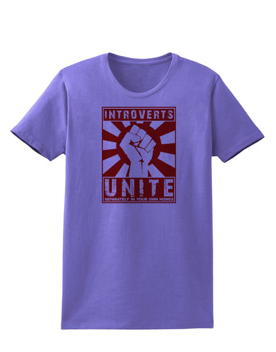 Introverts Unite Funny Womens T-Shirt by TooLoud-TooLoud-Violet-X-Small-Davson Sales