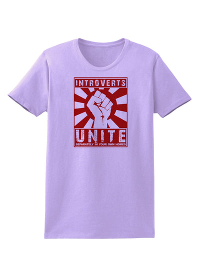 Introverts Unite Funny Womens T-Shirt by TooLoud-TooLoud-Lavender-X-Small-Davson Sales