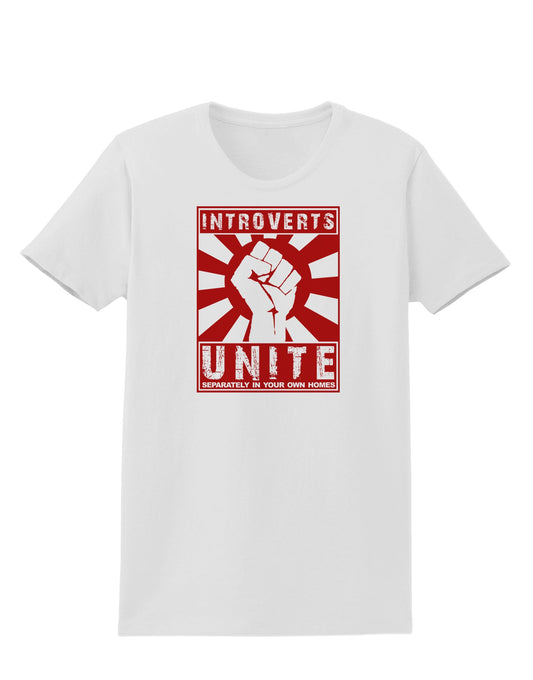 Introverts Unite Funny Womens T-Shirt by TooLoud-TooLoud-White-X-Small-Davson Sales