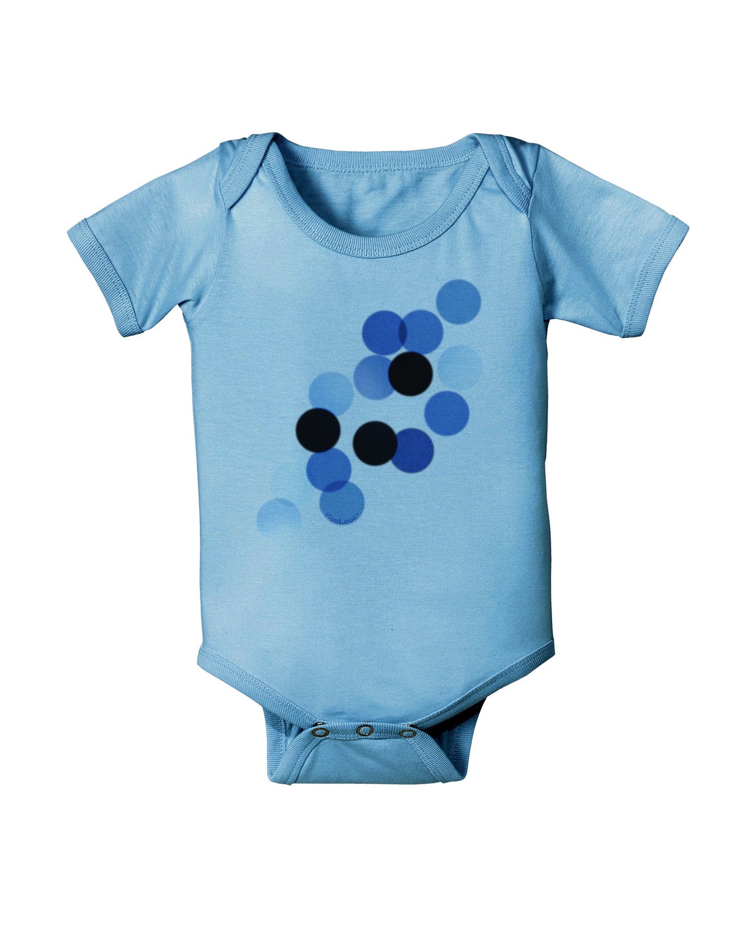 Inverted Bokeh Baby Romper Bodysuit by-Baby Romper-TooLoud-LightBlue-06-Months-Davson Sales