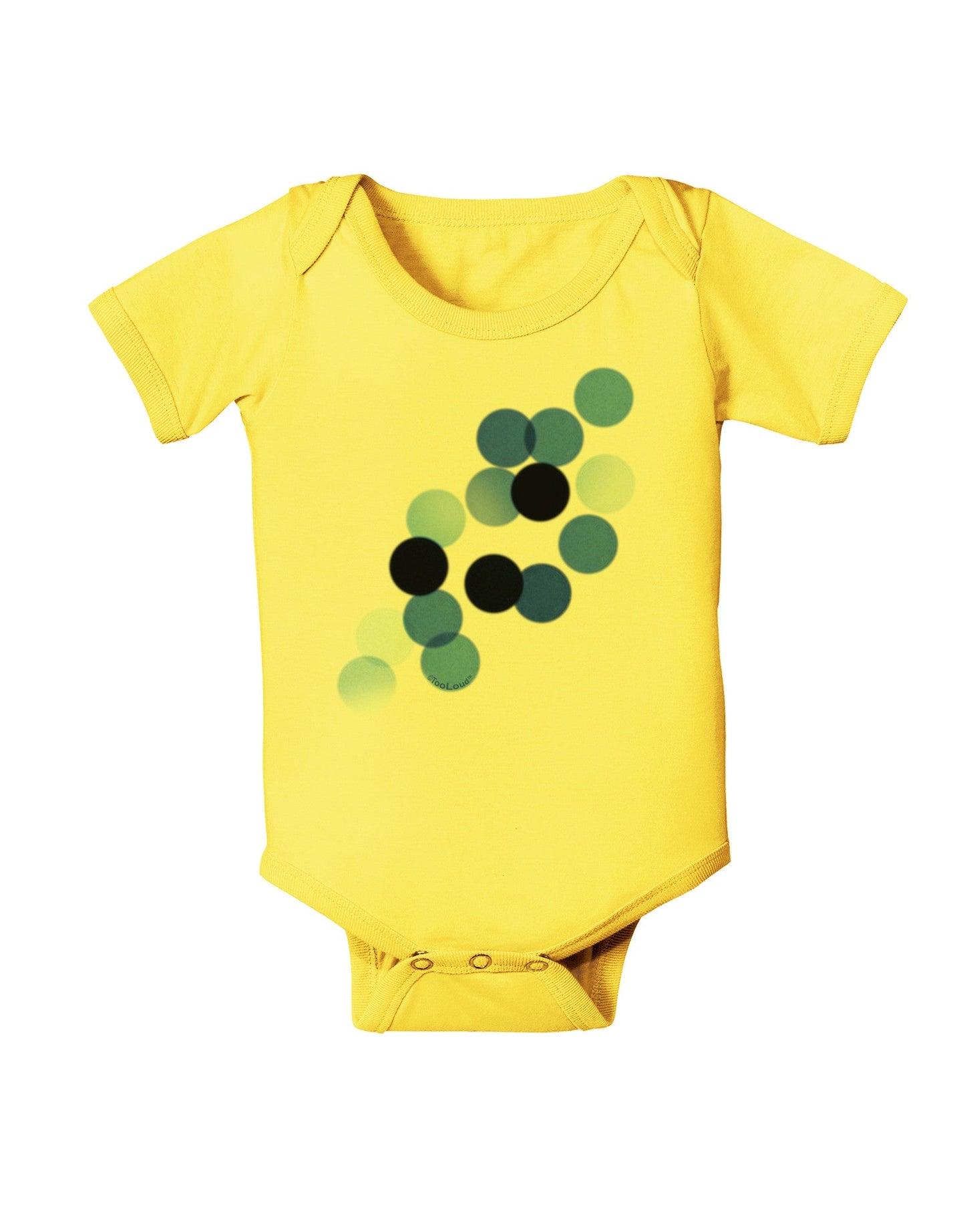 Inverted Bokeh Baby Romper Bodysuit by-Baby Romper-TooLoud-Yellow-06-Months-Davson Sales