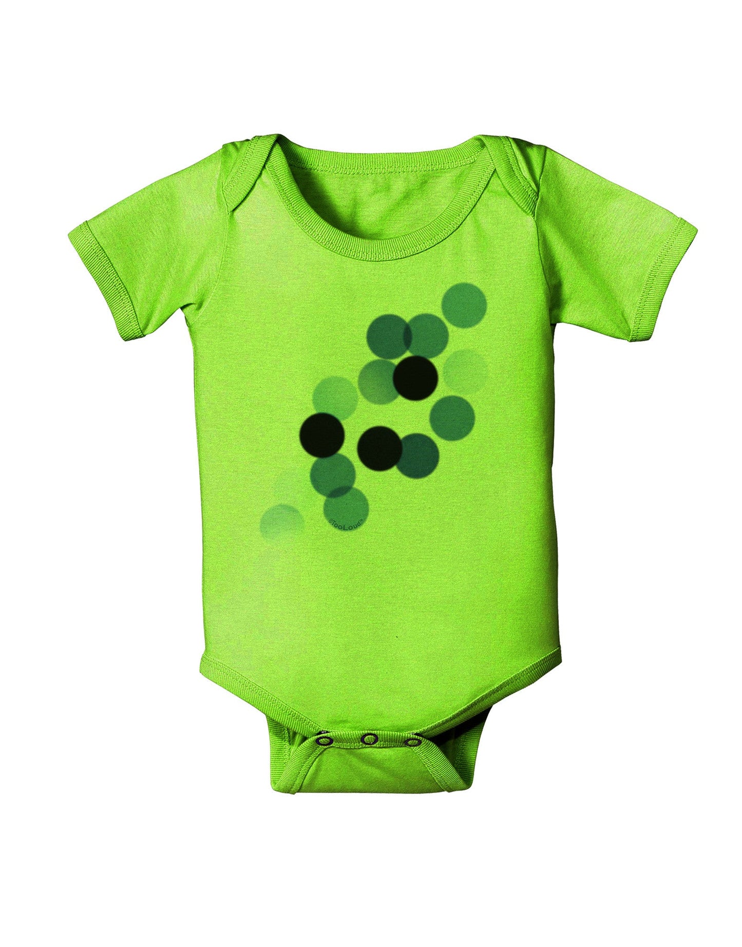 Inverted Bokeh Baby Romper Bodysuit by-Baby Romper-TooLoud-Lime-06-Months-Davson Sales