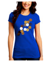 Inverted Bokeh Juniors Crew Dark T-Shirt-T-Shirts Juniors Tops-TooLoud-Royal-Blue-Juniors Fitted Small-Davson Sales