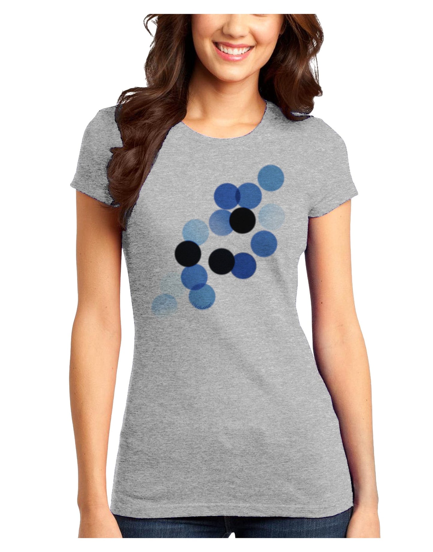 Inverted Bokeh Juniors T-Shirt-Womens Juniors T-Shirt-TooLoud-Ash-Gray-Juniors Fitted X-Small-Davson Sales