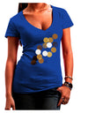 Inverted Bokeh Juniors V-Neck Dark T-Shirt-Womens V-Neck T-Shirts-TooLoud-Royal-Blue-Juniors Fitted Small-Davson Sales