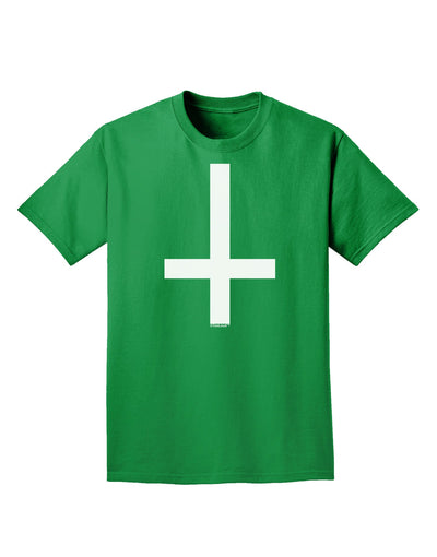 Inverted Cross Adult Dark T-Shirt-Mens T-Shirt-TooLoud-Kelly-Green-Small-Davson Sales