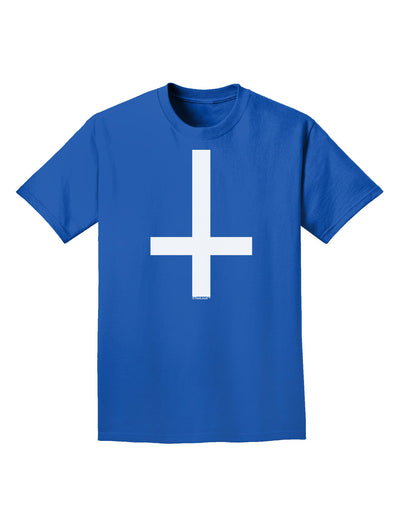 Inverted Cross Adult Dark T-Shirt-Mens T-Shirt-TooLoud-Royal-Blue-Small-Davson Sales