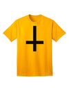 Inverted Cross Adult T-Shirt: A Bold Statement Piece for Contemporary Fashion-Mens T-shirts-TooLoud-Gold-Small-Davson Sales