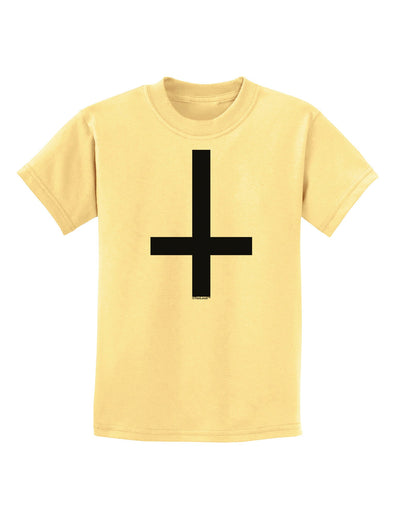 Inverted Cross Childrens T-Shirt-Childrens T-Shirt-TooLoud-Daffodil-Yellow-X-Small-Davson Sales