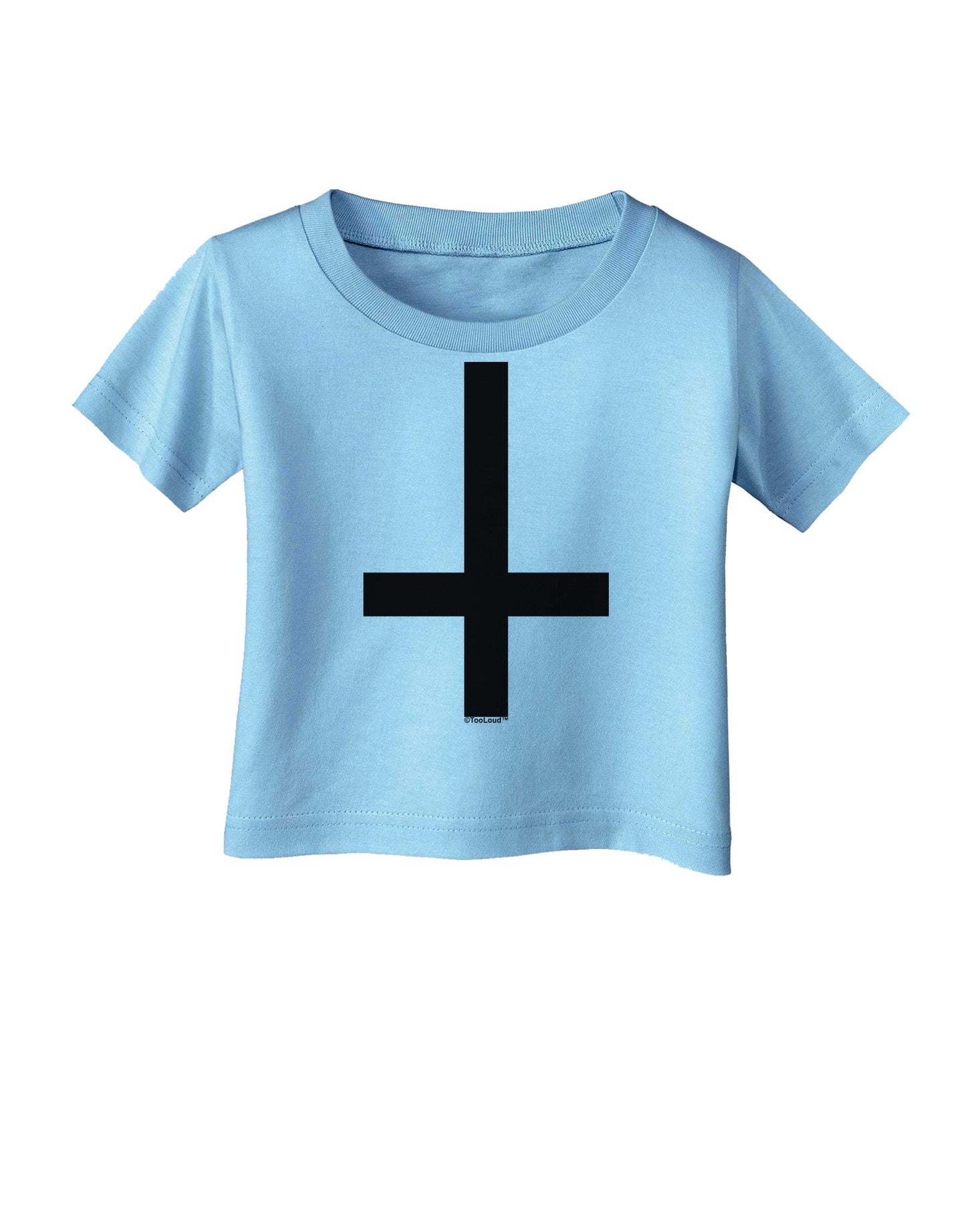 Inverted Cross Infant T-Shirt-Infant T-Shirt-TooLoud-Aquatic-Blue-06-Months-Davson Sales