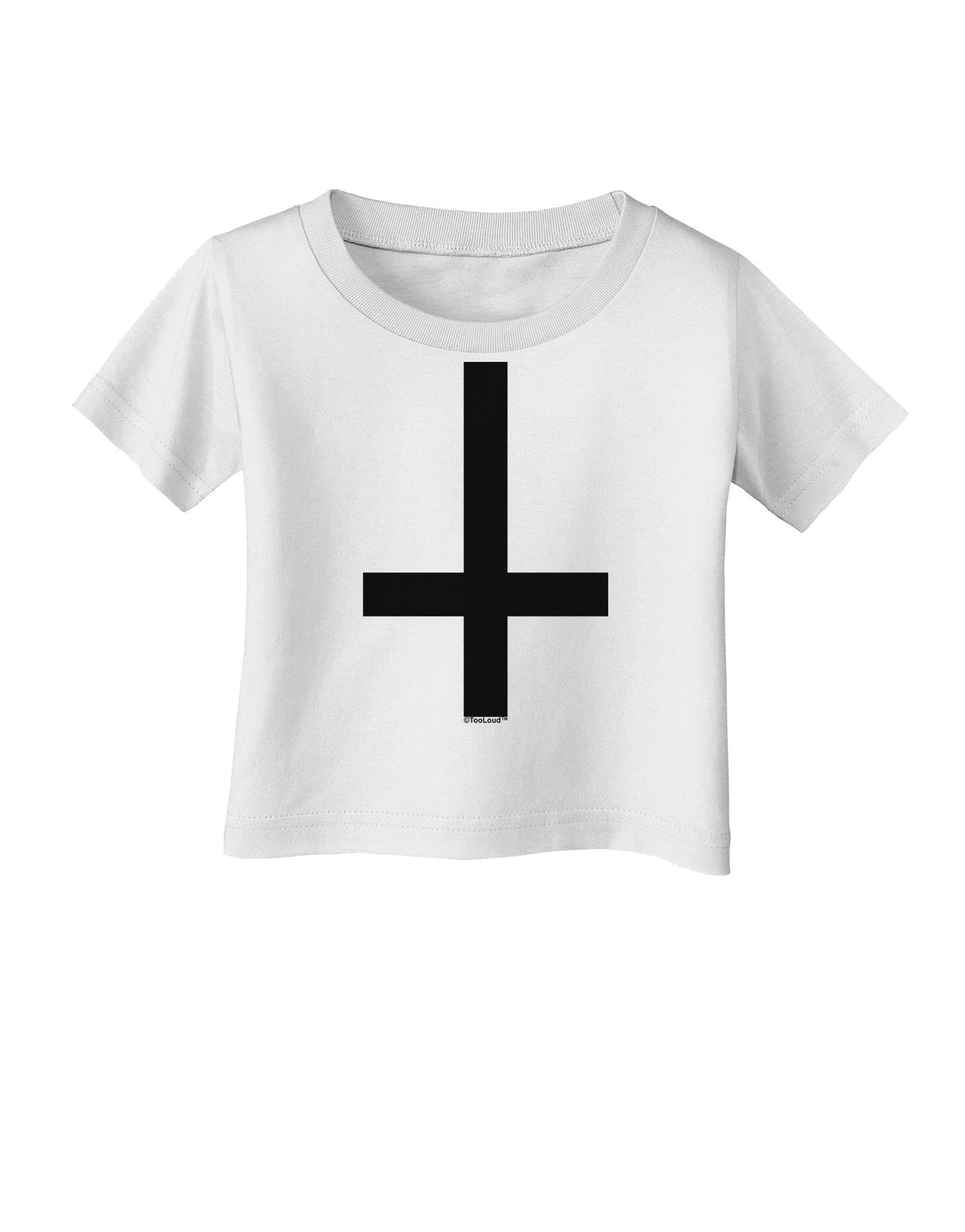 Inverted Cross Infant T-Shirt-Infant T-Shirt-TooLoud-White-06-Months-Davson Sales