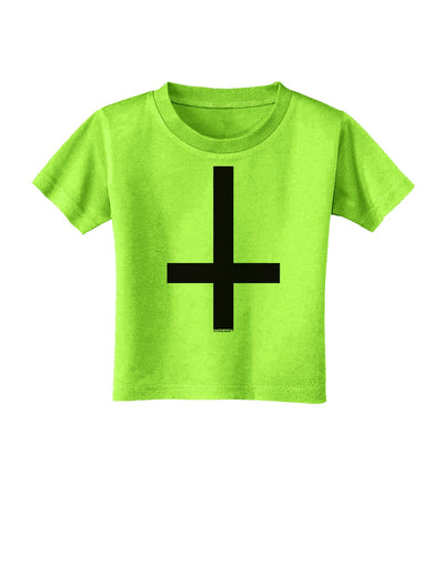 Inverted Cross Toddler T-Shirt-Toddler T-Shirt-TooLoud-Lime-Green-2T-Davson Sales