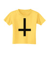 Inverted Cross Toddler T-Shirt-Toddler T-Shirt-TooLoud-Yellow-2T-Davson Sales