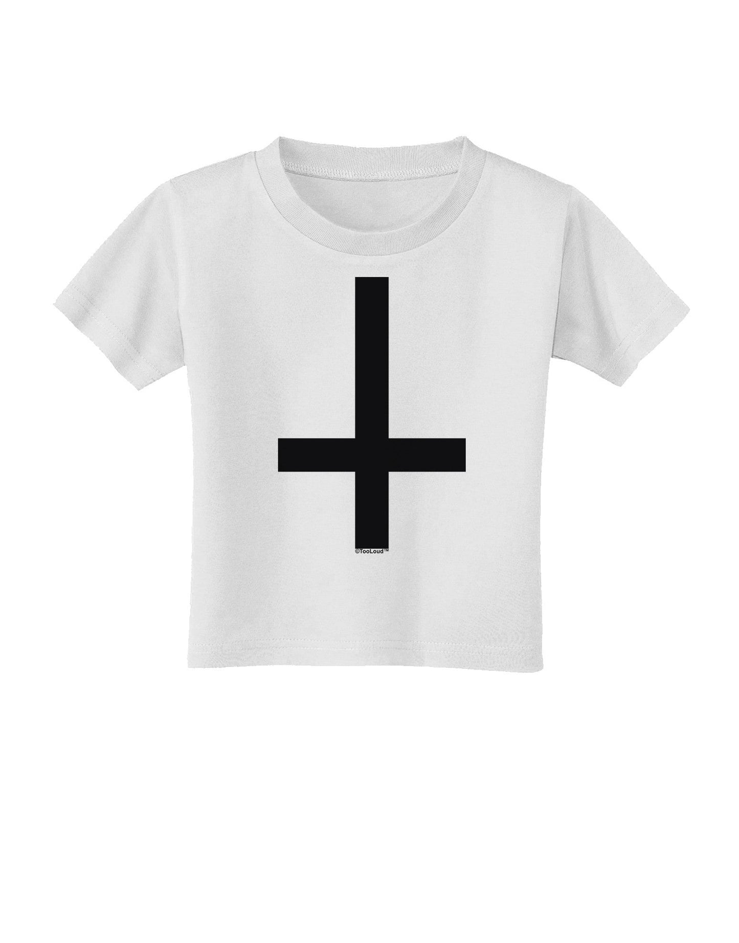 Inverted Cross Toddler T-Shirt-Toddler T-Shirt-TooLoud-White-2T-Davson Sales