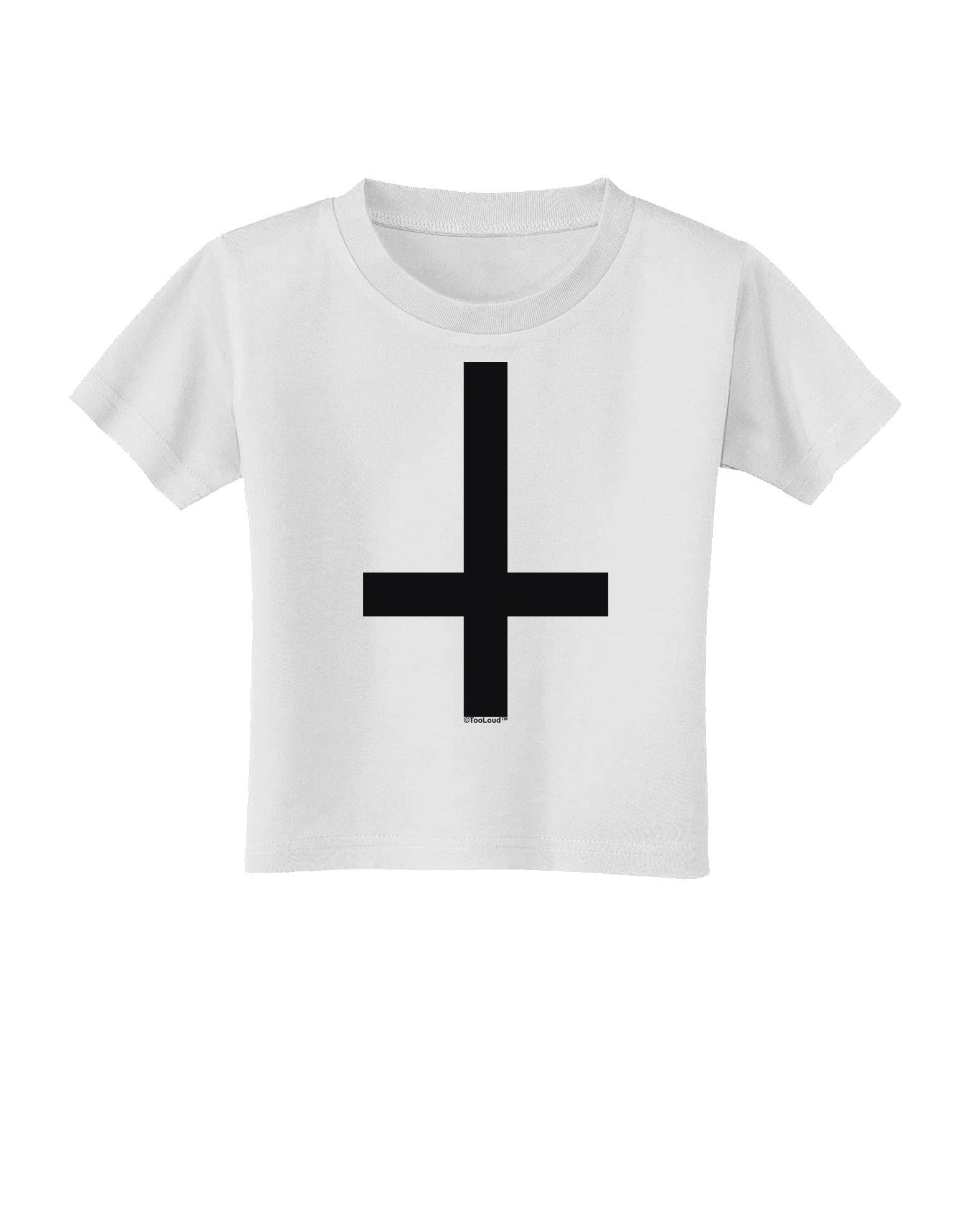Inverted Cross Toddler T-Shirt-Toddler T-Shirt-TooLoud-White-2T-Davson Sales