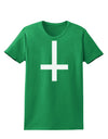 Inverted Cross Womens Dark T-Shirt-TooLoud-Kelly-Green-X-Small-Davson Sales