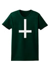 Inverted Cross Womens Dark T-Shirt-TooLoud-Forest-Green-Small-Davson Sales