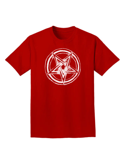 Inverted Pentagram Death Metal Star Adult Dark T-Shirt-Mens T-Shirt-TooLoud-Red-Small-Davson Sales