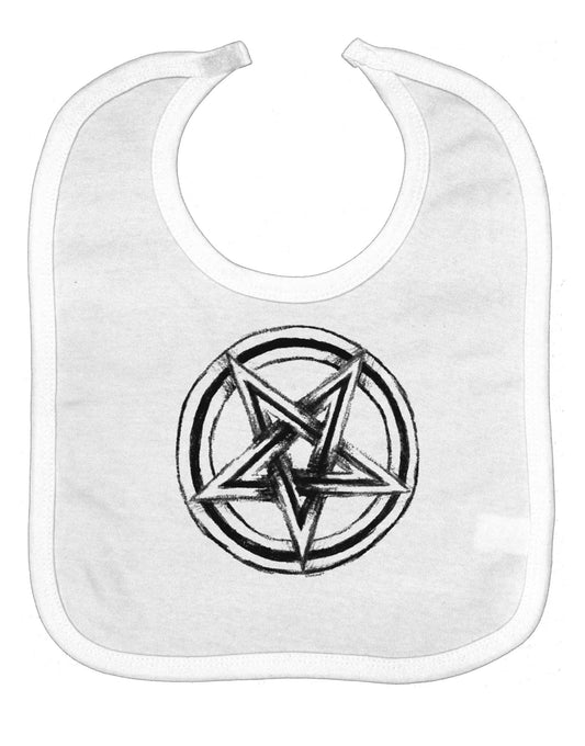 Inverted Pentagram Death Metal Star Baby Bib