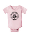 Inverted Pentagram Death Metal Star Baby Romper Bodysuit-Baby Romper-TooLoud-Light-Pink-06-Months-Davson Sales