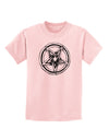 Inverted Pentagram Death Metal Star Childrens T-Shirt-Childrens T-Shirt-TooLoud-PalePink-X-Small-Davson Sales