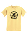 Inverted Pentagram Death Metal Star Childrens T-Shirt-Childrens T-Shirt-TooLoud-Daffodil-Yellow-X-Small-Davson Sales